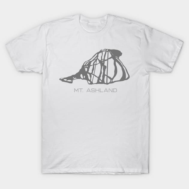 Mt Ashland Resort 3D T-Shirt by Mapsynergy